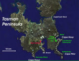 Karte Tasman Peninsula